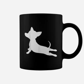 Yoga Fitness Gift Chihuahua Dachshund Exercise Coffee Mug - Seseable