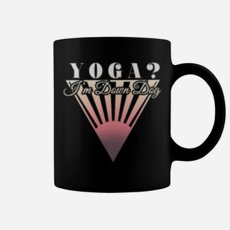 Yoga Im Down Dog Pocket Art Coffee Mug - Seseable