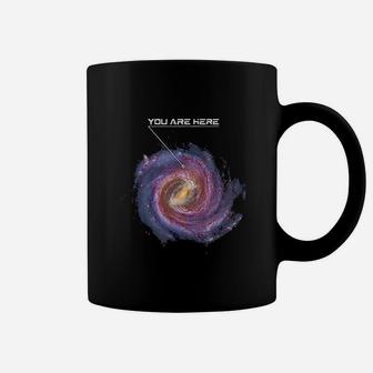 You Are Here Astronomy Milky Way Solar System Galaxy Space Coffee Mug - Seseable