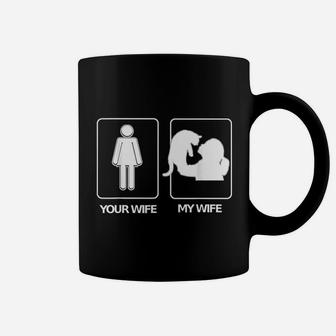 Your Wife My Wife Crazy Cat Lady Wife Coffee Mug - Seseable