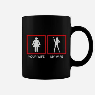 Your Wife Vs My Owner Wife Funny Fathers Day Coffee Mug - Seseable