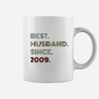 12th Wedding Anniversary Gift Best Husband Since 2009 Coffee Mug - Seseable