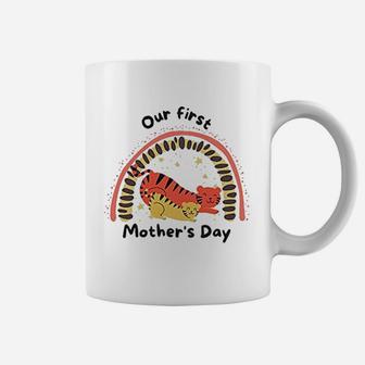 1st Mothers Day Tiger Animal Lover First Mothers Day Coffee Mug - Seseable