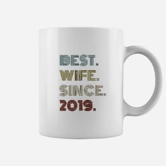 2nd Wedding Anniversary Gift Best Wife Since 2019 Coffee Mug - Seseable