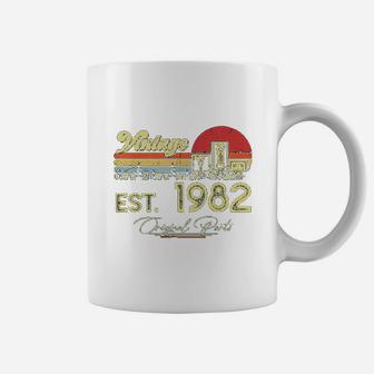 40 Years Old Born Made In 1982 Vintage 40th Birthday Coffee Mug - Seseable
