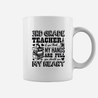 3rd Grade Teacher Full Heart Coffee Mug - Seseable
