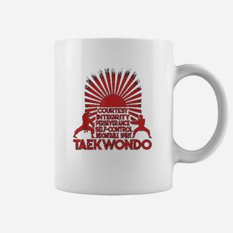 5 Tenets Of Taekwondo Sports Martial Arts Artist Coffee Mug - Seseable
