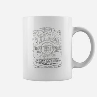 64th Birthday Gift Vintage 1957 Aged To Perfection Coffee Mug - Seseable