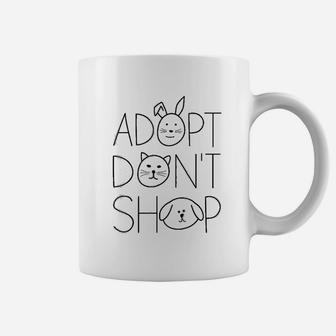 Adopt Dont Shop Animal Rescue For Animal Lovers Coffee Mug - Seseable