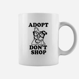 Adopt Dont Shop Pitbull Dog Rescue Adoption Coffee Mug - Seseable