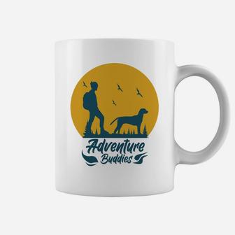 Adventure Buddies Travel Lover With Dog Best Friend Coffee Mug - Seseable