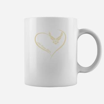 Air Force Mom Heart Coffee Mug - Seseable