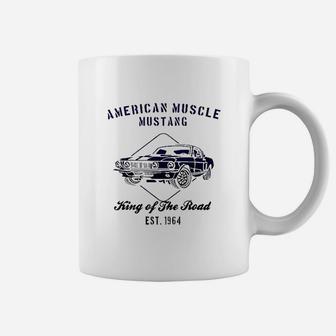 American Muscle Mustang Gt 500 Classic Car Racing 1964 Car Coffee Mug - Seseable