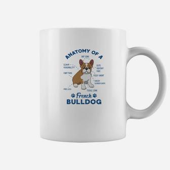 Anatomy Of A French Bulldog Graphic Funny Frenchie Coffee Mug - Seseable