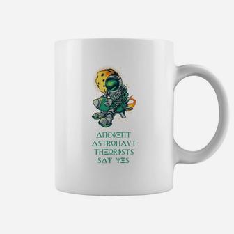 Ancient Astronaut Theorists Say Yes Space Aliens Dark Coffee Mug - Seseable