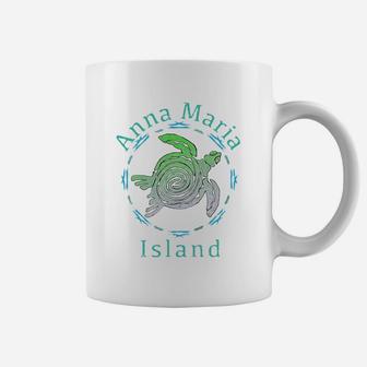 Anna Maria Island Vintage Tribal Turtle Shirt Coffee Mug - Seseable