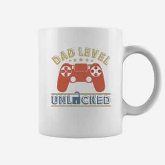 Announcement Dad Level Unlocked Soon To Be Father Coffee Mug - Seseable