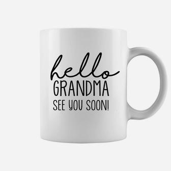Apparel Announcement Onepiece Hello Grandma Coffee Mug - Seseable