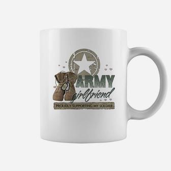 Army Girlfriend Supporting, best friend christmas gifts, gifts for your best friend, gift for friend Coffee Mug - Seseable
