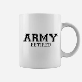 Army Retired Black Coffee Mug - Seseable