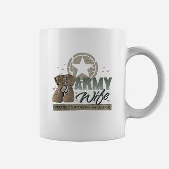 Army Wife Supporting Coffee Mug - Seseable