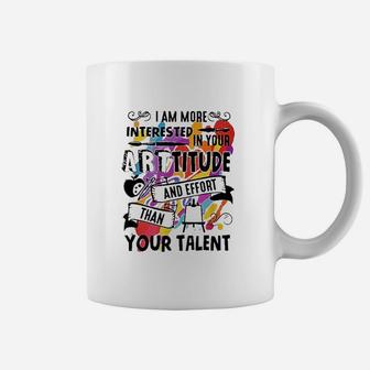 Arttitude Than Talent Funny For Art Teachers Coffee Mug - Seseable