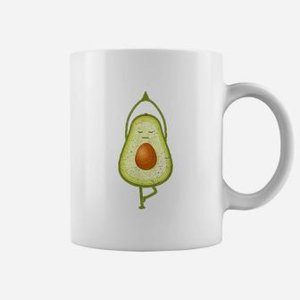 Avocado Yoga Funny Namaste Meditation Vegan Coffee Mug - Seseable