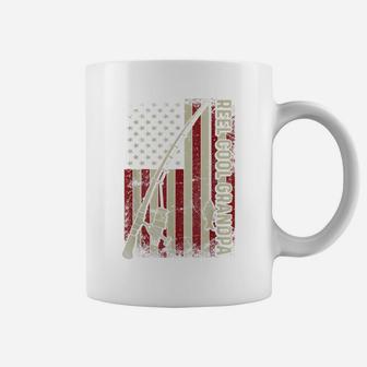 Awesome Reel Cool Grandpa American Flag Fishing Christmas Shirt Coffee Mug - Seseable