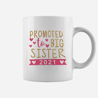 Baby Girl Promoted To Big Sister Letter Print Clothes Coffee Mug - Seseable