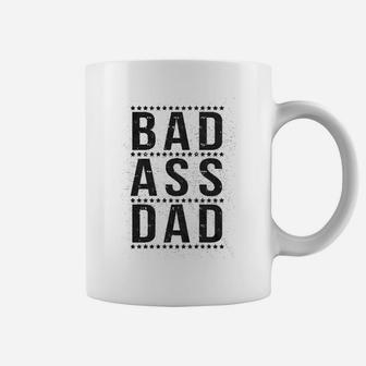 Bad A Dad Funny Hilarious Fathers Day Cool Ideas For Papa Coffee Mug - Seseable
