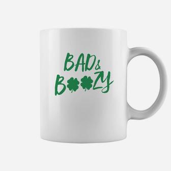 Bad And Boozy St Patricks Day Shirt Coffee Mug - Seseable