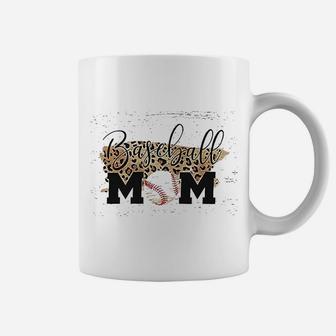 Baseball Mom For Women Leopard Baseball Cute Graphic Coffee Mug - Seseable