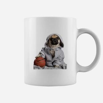 Basketball Pug Premium Graubart Coffee Mug - Seseable