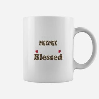 Being A Meemee Does Not Make Me Old It Makes Me Blessed Women Quote Leopard Gift Coffee Mug - Seseable
