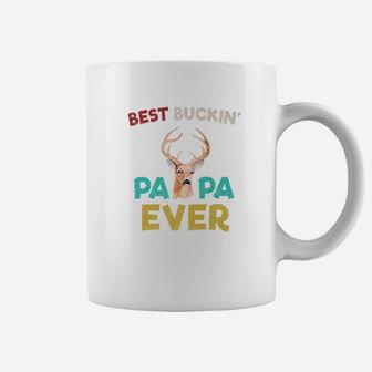 Best Buckin Papa Ever Shirt Deer Hunting Bucking Father Gift Coffee Mug - Seseable