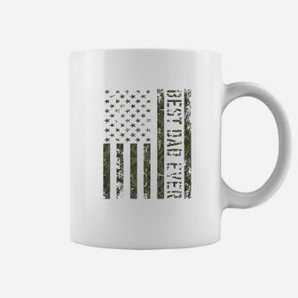 Best Dad Ever American Flag Camo For Fathers Day Coffee Mug - Seseable