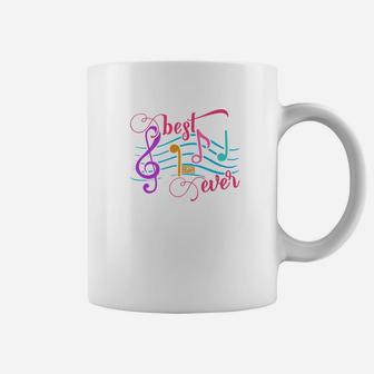 Best Dad Ever Music Notes Musical Papa Fathers Day Coffee Mug | Seseable UK