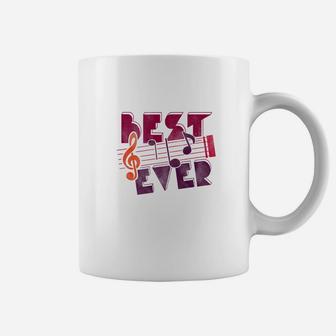 Best Dad Music Notes Cool Music Fathers Day Shirt Coffee Mug - Seseable
