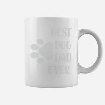 Best Dog Dad Ever Paw Print Cute Dog Dad Idea Coffee Mug - Seseable