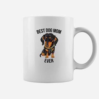 Best Dog Mom Ever Gift Dachshund Doxie Weiner Dog Coffee Mug - Seseable
