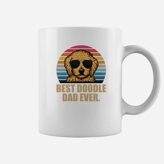 Best Doodle Dad Ever Shirt Vintage Retro Goldendoodle Dad Premium Coffee Mug - Seseable