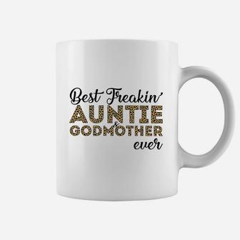 Best Freakin Auntie And Godmother Ever Coffee Mug - Seseable