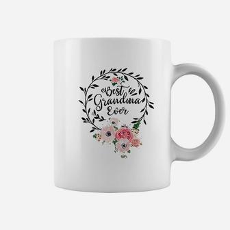Best Grandma Ever Gift Floral Flower Decoration Mothers Day Grandma Coffee Mug | Seseable FR