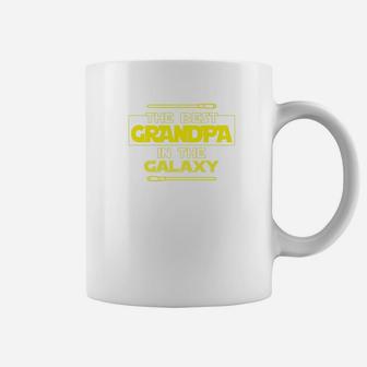 Best Grandpa In The Galaxy Fathers Day Star Grandpa Coffee Mug - Seseable