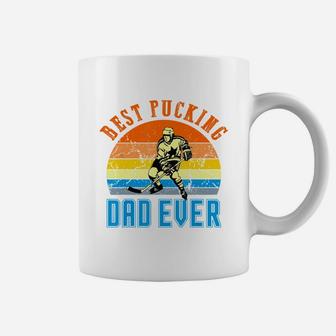Best Pucking Dad Vintage Retro Fathers Day Gift For Men Dads T-shirt Coffee Mug - Seseable
