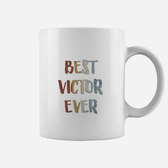 Best Victor Ever Retro Vintage First Name Gift Coffee Mug - Seseable