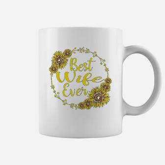 Best Wife Ever Sunflower Mothers Day Gift T Coffee Mug - Seseable