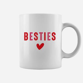 Besties Cute Matching Mother Daughter Friend Valentine Day Coffee Mug - Seseable
