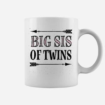 Big Sis Of Twins Sister Announcement Coffee Mug - Seseable