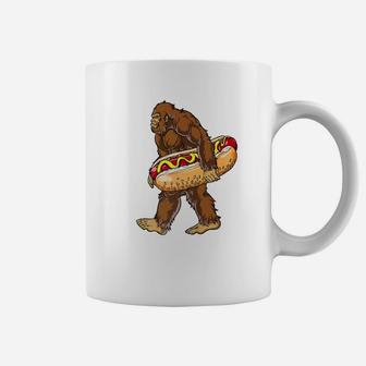 Bigfoot Hotdog Kids Boys Sasquatch Food Lovers Gift Coffee Mug - Seseable